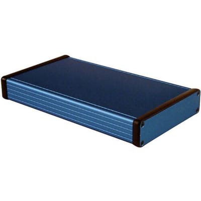 Hammond Electronics 1455P2201BU Universele behuizing 220 x 125 x 30.5 Aluminium Blauw 1 stuk(s)