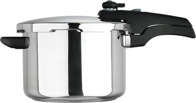 Snelkookpan RVS - Drukpan Keuken - Snel Koken - Veiligheidsvoorzieningen - 6 Liter - Zilver