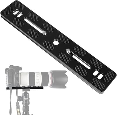 Quick Release Plate 200mm voor Arca Swiss Standaard, Compatibel met Camera Statief en Balhoofd, Inclusief 1/4 en 3/8 Inch Schroef, Ideaal voor Fotografie en Videografie