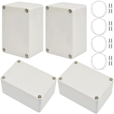 Waterdichte Aansluitdozen IP65 - Set van 4 Externe Elektrische Dozen 100 x 68 x 50 mm