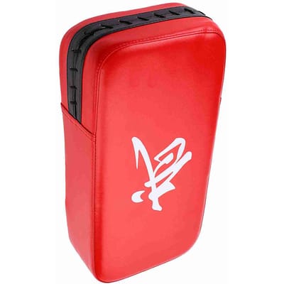 Duurzaam PU leer Voet Hand Doel Kussen voor Boksen Kickboksen Training Oefening(Rood)
