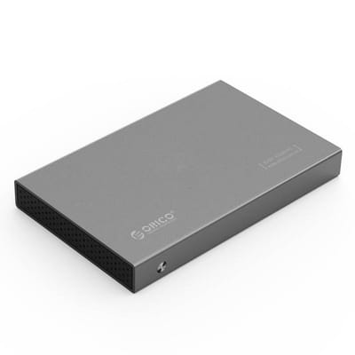 Orico - Aluminium 2.5 inch Harde Schijf Behuizing - HHD/SSD - USB3.0 - 5Gbps - SATA III - VIA-chip - Incl. Schroeven & Schroevendraaier - Donkergrijs