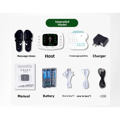 Huishoudelijke Multifunctionele Digitale Meridiaan Massager Middenfrequentie Oplaadbare Batterij Puls Acupunctuur Fysiotherapie Instrument Chinese packaging