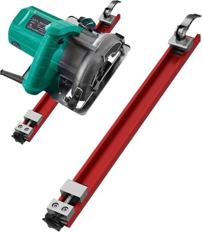 Cirkelzaag Geleiderail - Verstelbare Houtsnede - Precisie Houtbewerking - Stabiel Klemplatform - 240 mm Lengte