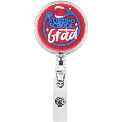 1 stuks Gezondheidszorg Intrekbare Badge Reel Clips voor Verpleegkundige Arts Ziekenhuis Medisch Personeel Kawaii Visitekaarthouder Accessoires red