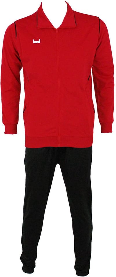KWD - Trainingspak Mundo - Maat 140 - Rood/zwart