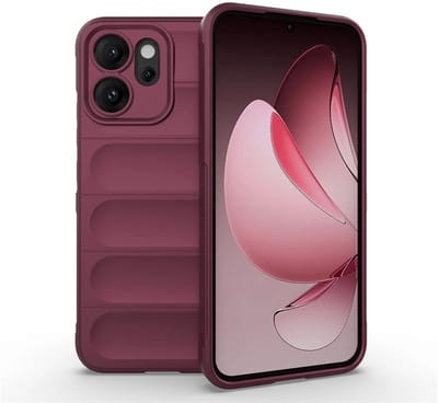 MobyDefend Hoesje - Geschikt voor Oppo Reno14 F / Oppo Reno14 FS - TPU Gripcase - Donkerpaars