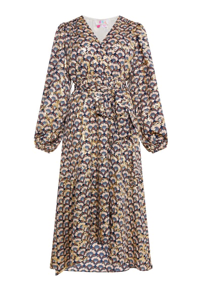 IZIA Maxi-jurk met print Dames Navy Veelkleurig