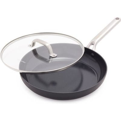 Greenpan Omega keramische inductie koekenpan met deksel 30cm - PFAS-vrij - Inductie pan - Inductie koekenpanpan - Vaatwasserbestendig - Ovenbestendig tot 200°C - Krasbestendig - Stapelbaar - Aluminium - Zwart