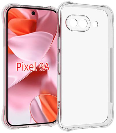 MobyDefend Hoesje - Geschikt voor Google Pixel 9a - Transparante Shockproof TPU Backcover - Verstevigde Hoeken - Volledig Doorzichtig