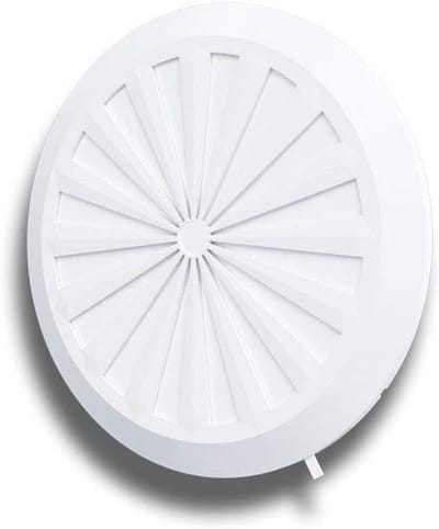 Rond Ventilatie Rooster Weerbestendig en Afsluitbaar met Verstelbare Diameter