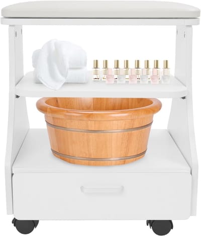 Professionele Salon Trolley voor Pedicure en Manicure - Verrijdbaar Werkstation
