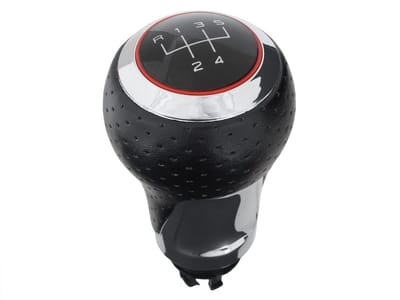 MODECAR S-LINE - Versnellingspookknop - 5 Versnellingen - Zwart en Chroom - Voor Audi A3/A4/A6