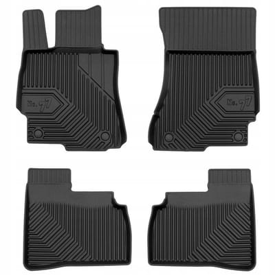 Frogum No.77 - Automatten set - Geschikt voor Mercedes S-Klasse W221 2005-2013 - Korte versie (SWB) - TPE Rubber - 4-delig - Zwart