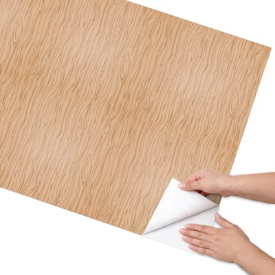 Coloray Meubel Wrap Folie - Bruin Meubelfolie - 75x150 cm - Wrapfolie Keuken Houten patroon - Decoratiefolie - Rustiek Meubelfolie - Meubel Wrap Folie - Woonkamer decoratie - Texturen