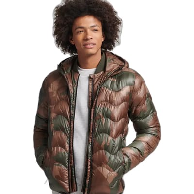 Superdry Vintage Hooded Mid Layer Jas Groen XL Man