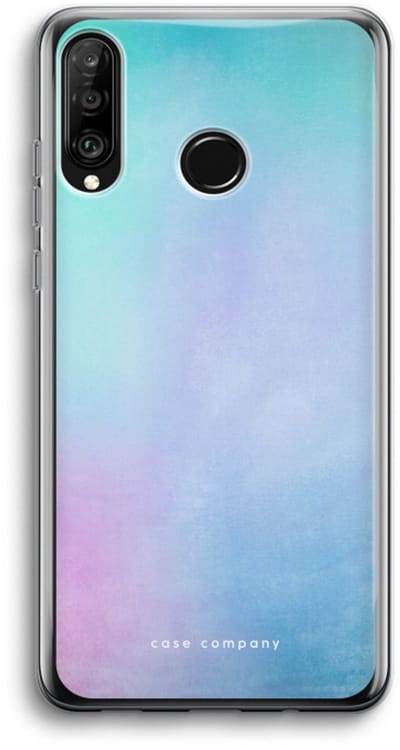 Case Company® - Hoesje geschikt voor Huawei P30 Lite hoesje - Mist pastel - Soft Cover Telefoonhoesje - Bescherming aan alle Kanten en Schermrand