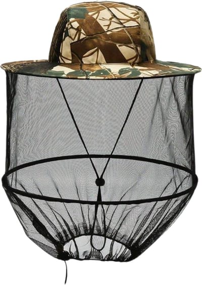 Livano Zonnehoed - Reishoed - UV Beschermende Hoed - Pet - Muggenhoed - Hoedje Voor Dames & Heren - Hoofdbescherming - Gezichtsmasker - Camouflage