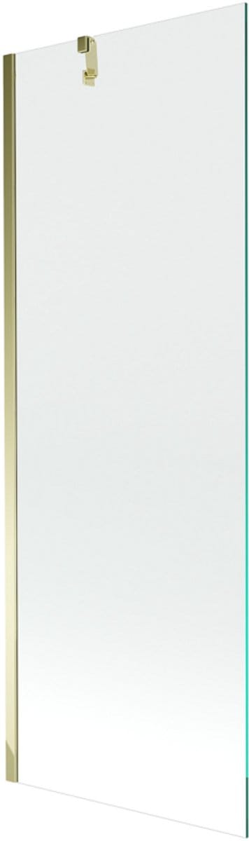 Mexen Next badscherm 1-delig 70 x 150 , transparant, goud - 895-070-000-00-00-50