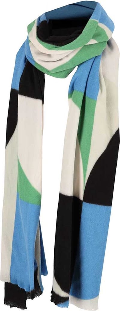 Winter Sjaal Groen-Blauw Dames Sjaal Groen-Blauw