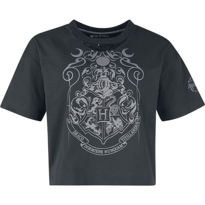 Harry Potter T-shirt - Dark Academia Nocturnal Stroll at Hogwarts - S tot XXL - voor Vrouwen - zwart