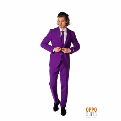 OppoSuits Purple Prince - Heren Pak - Carnavalskleding - Feest Kostuum - Paars - Maat 48