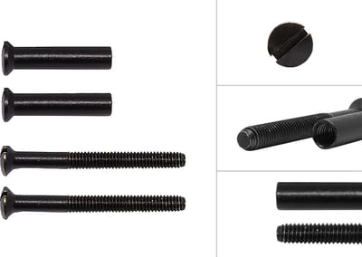Patentbouten Zwart M4 x 38 mm | Set 2 Stuks