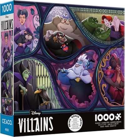Ceaco - Disney - Les Méchants et leurs animaux de compagnie - Puzzle 1000 pièces - Stujkes - Vilains