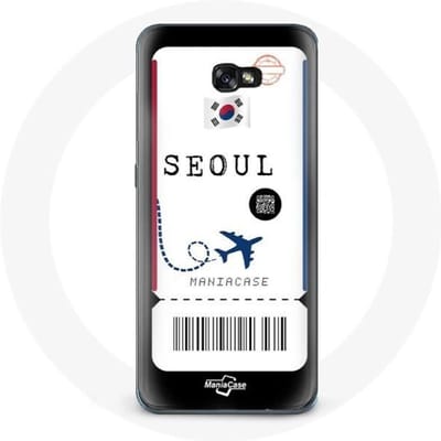 Coque pour Samsung Galaxy A5 2017 Billet d'avion Seoul Corée du Sud