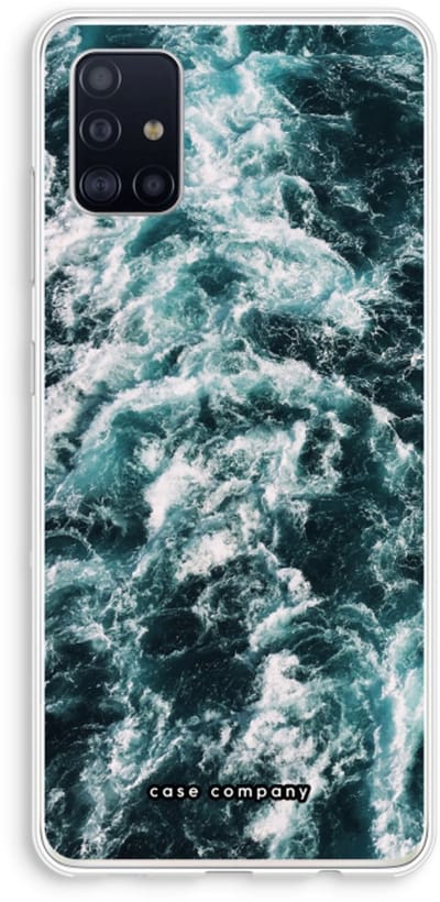 Hoesje geschikt voor Samsung Galaxy A51 4G hoesje - Zee golf - Soft Cover Telefoonhoesje - Bescherming aan alle Kanten en Schermrand