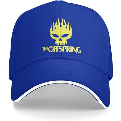 Casquette de Baseball The Offspring Band Sun Mode d'Été Casquette Trucker pour Unisexe-Adolescents Sports de Plein Air Casquettes de Baseball One Size blue