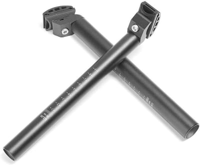 Fiets Zadelpen - Zadelpen Demping - Comfortabel Fietsen - Schokbestendig Ontwerp - 25.4/27.2/31.6mm - Zilver