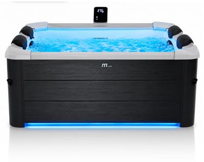 MSpa Oslo Frame Spa 6-Persoons – Jacuzzi voor Buiten – 120 Bubbeljets & 8 Massagejets – WiFi – UVC – LED – Geschikt voor Winter
