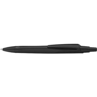 Balpen Schneider Reco, lijnbreedte 0,5 mm, navulbaar, 92% gerecycled plastic, zwart, 20 stuks.