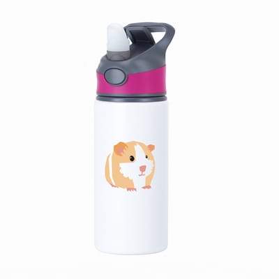 Hacebo® - Cavia's waterfles met rietje roze - Cavia - Dieren liefhebbers - Knaagdier - hamster - dieren - water fles - 650ML