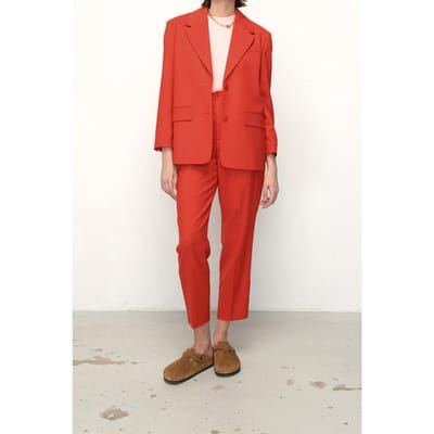 American Vintage Tabinsville Pant Fruits Rouges Size: XS | Formal pants Outlet | Dames | Rood