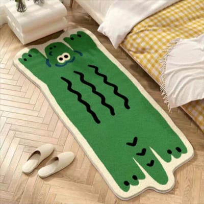 Schattig Ins Stijl Kat Speciaal Vormig Pluche Slaapkamer Tapijt Woonkamer Bank Deken Kinderdeken Kamer Antislip Bedzijde Deken 40*60cm