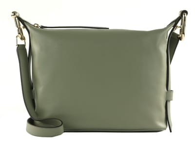 FURLA Leren Schoudertas Nuvola Hobo Agave Grijs