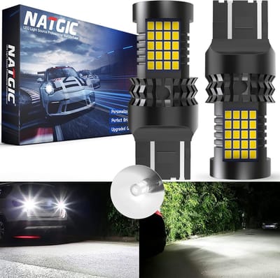LED Lampen Auto - Dagrijverlichting Achterlicht - Veilig Rijden - 360 Graden Verlichting - W21/5W - Wit