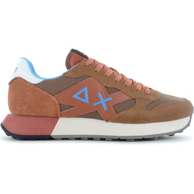 SUN68 Jaki 2.0 Solid - Heren Sneakers Schoenen Bruin Z36115-36 , Maat: EU 43