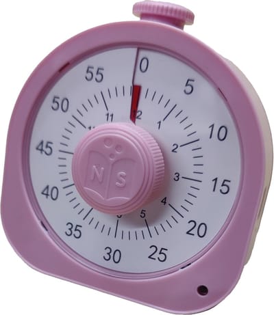 Accu Pomodoro Tomaat Timer USB-C - Keuken timer - Leer Huiswerk Taken Kinderen Werk timer - 12 uur instelbare functie - Mechanisch & Elektronisch timen - Roze