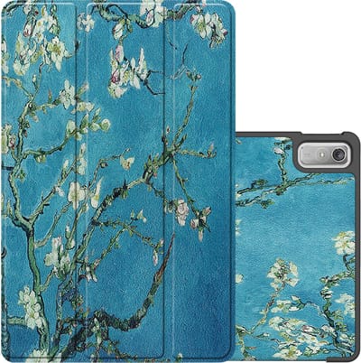 Hoes - Geschikt voor Lenovo Tab P11 (2e / 2nd Generatie) - Dun & Stevig - Trifold Bookcase - Hard Cover - Hardcover Book Case - Tablet Hoesje - Bloesem