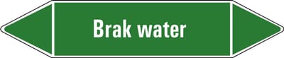 Brak water leidingmarkering op vel 179 x 37 mm - 5 per vel