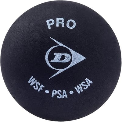 Squashbal - Wedstrijdbal - Sportieve Uitdaging - WSF Goedgekeurd - Enkele Bal - Zwart