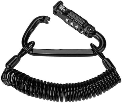 Allecto - Helm Slot met Kabel - Veilig en Duurzaam - Geschikt voor Motorhelmen en Bagage - Sleutelbeveiliging - Anti-diefstal - Kabelslot