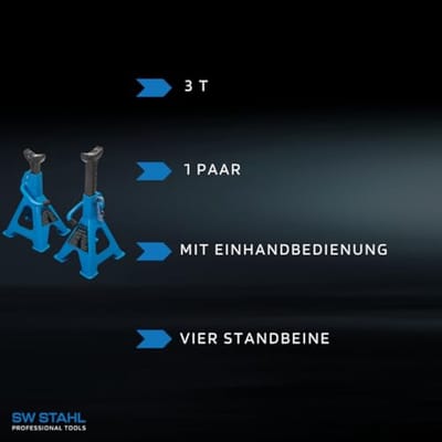 Professionele onderstelbok 3 ton voor stabiele ondersteuning