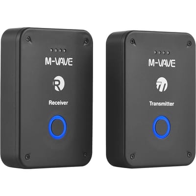 Draadloos Oortje Monitor Zend Systeem Oplaadbaar 2.4GHz Zender en Ontvanger Mono Stereo Schakelaar 24bit 48KHz zwart