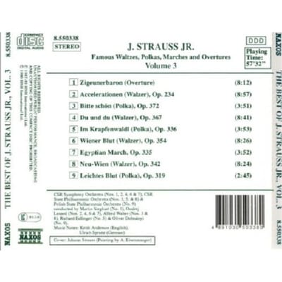 Various Artists - The Best Of J Strauss Jr 3 (CD)