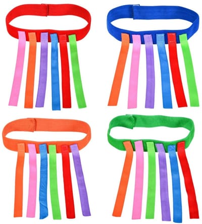 Dailygoods- Trekstaartspel 4 Stuks - Slijtvast Oxford-doek - Snelheidstraining - Speelgoed voor Meisjes/Jongens - Visuele Ontwikkeling - Kleurrijke Haaklussen - Kinderspel