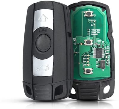 XEOD 3 knops sleutel - Keyless - 868MHZ - HU92 - PCF7945 - Complete sleutel - Met electronica - 3 knops klapsleutel geschikt voor BMW - 1 stuk